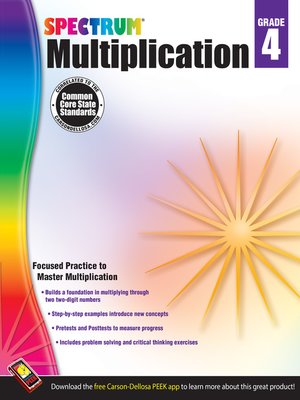 cover image of Multiplication, Grade 4